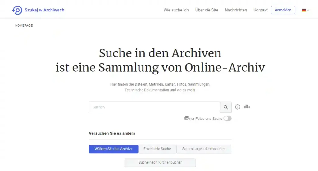 Possibilités de recherche d'ancêtres en Silésie