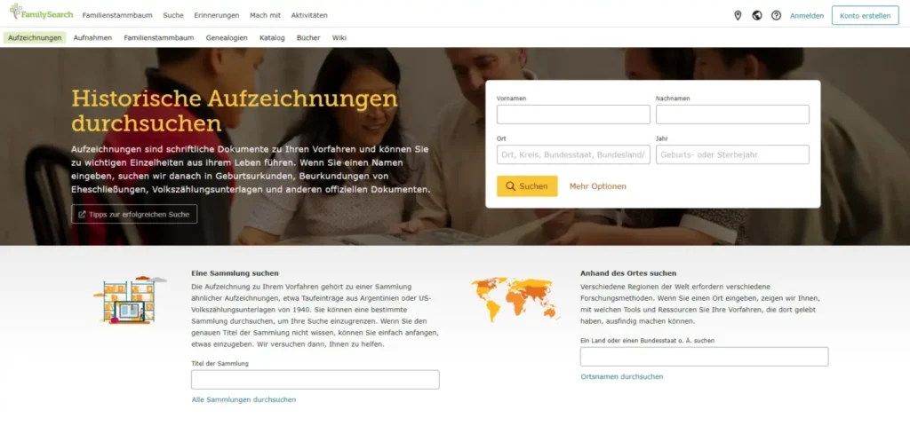 Registres paroissiaux de Silésie en ligne sur le site des Mormons